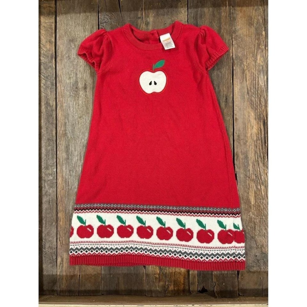 Gymboree knit Apple dress